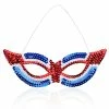 Onlineamericanstore Patriotic Theme Party Supplies New Halloween Mask Sequin Eye Mask July 4th Patriotic Party Eye Mask Carnival For Hen Night Wedding Fancy Dress Party Decoration