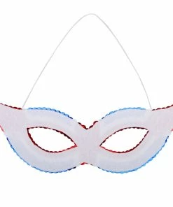 Onlineamericanstore Patriotic Theme Party Supplies New Halloween Mask Sequin Eye Mask July 4th Patriotic Party Eye Mask Carnival For Hen Night Wedding Fancy Dress Party Decoration