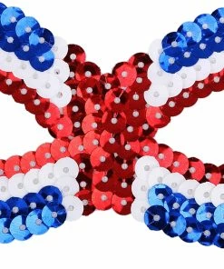 Onlineamericanstore Patriotic Theme Party Supplies New Halloween Mask Sequin Eye Mask July 4th Patriotic Party Eye Mask Carnival For Hen Night Wedding Fancy Dress Party Decoration