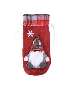 Shop4436019 Store Christmas Decorations New Merry Christmas Santa Wine Bottle Bag Cover Xmas Dinner Party Tables Decor Merry Christmas Decoration Wine Bottle Bag