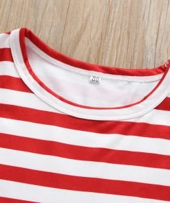 Mincemeat Store New Style Girls Dress Toddler Baby Girls Star Print 4th Of July Fashion Dress Striped Clothes Popular Costumes For Baby Dress Kids Clothing