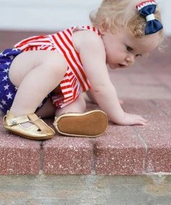 Onlineamericanstore Newborn Toddler Baby Toddler Girl Clothes Simple Match For Children 4th Of July Striped Stars Tops Vest Shorts Outfit BabyCloth Kids Clothing