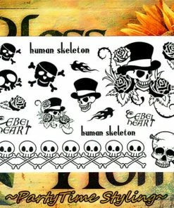 The American Store Halloween Temporary Tekashi69 Tattoos Nu-TATY Sexy Red Lips Temporary Tattoo Body Art Flash Tattoo Stickers 17*10cm Waterproof Fake Tatoo Car Styling Wall Sticker