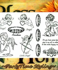 The American Store Halloween Temporary Tekashi69 Tattoos Nu-TATY Sexy Red Lips Temporary Tattoo Body Art Flash Tattoo Stickers 17*10cm Waterproof Fake Tatoo Car Styling Wall Sticker