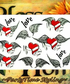 The American Store Halloween Temporary Tekashi69 Tattoos Nu-TATY Sexy Red Lips Temporary Tattoo Body Art Flash Tattoo Stickers 17*10cm Waterproof Fake Tatoo Car Styling Wall Sticker