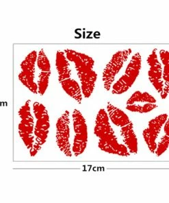 The American Store Halloween Temporary Tekashi69 Tattoos Nu-TATY Sexy Red Lips Temporary Tattoo Body Art Flash Tattoo Stickers 17*10cm Waterproof Fake Tatoo Car Styling Wall Sticker