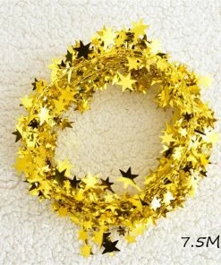 The American Store Omilut Christmas Decoration Chain Ribbon Christmas Tree DIY Star Merry Christmas Party Decoration Supplies Happy New Year 2019 Christmas Decorations