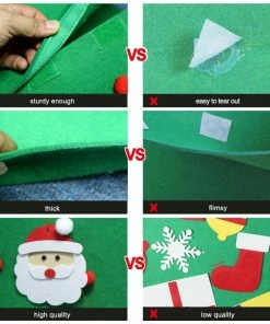 Ourwarm Official Store DIY Felt Toddler Christmas Tree New Year Kids Gifts Toys Artificial Tree Xmas Home Decoration Hanging Ornaments 13 Ourwarm Official Store DIY Felt Toddler Christmas Tree New Year Kids Gifts Toys Artificial Tree Xmas Home Decoration Hanging Ornaments