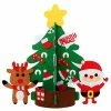 The American Store Christmas Decorations DIY Felt Christmas Tree New Year Gifts Kids Toys Artificial Tree Wall Hanging Ornaments Christmas Decoration For Home