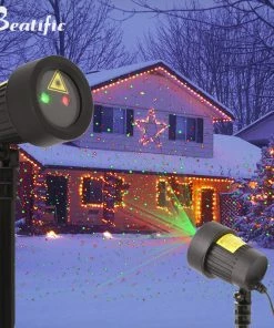 The American Store Laser Christmas Lights Outdoor Christmas Lighting Laser Projector Decorations For Home New Year Fairy Lights Garden Holiday Decor Lawn Light