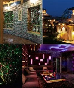 Ouktor Store Outdoor Laser Projector Sky Star Spotlight Showers Landscape DJ Disco Lights R&G Garden Lawn Christmas Party Laser Christmas Lights