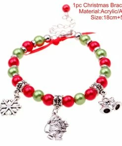 PATIMATE Store PATIMATE 2018 Christmas Santa Claus Bracelet Merry Christmas Decor For Home Noel 2019 Happy New Year Christmas Ornaments Xmas