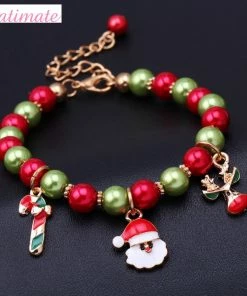 PATIMATE Store PATIMATE 2018 Christmas Santa Claus Bracelet Merry Christmas Decor For Home Noel 2019 Happy New Year Christmas Ornaments Xmas