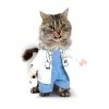 Gomaomi Official Store Pet Halloween Doctor Costume Dog Jeans Clothes Cat Funny Apperal Halloween Pets Accessories