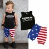 Onlineamericanstore Kids Clothing Pudcoco 2019 Summer 4th Of July Toddler Baby Boys Kids Casual Clothes T-shirt Tops+Pants Shorts Outfits Holiday Set