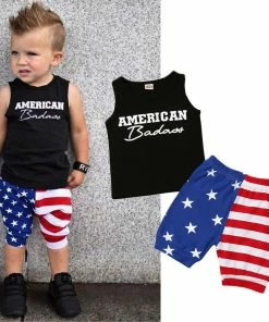 Onlineamericanstore Kids Clothing Pudcoco 2019 Summer 4th Of July Toddler Baby Boys Kids Casual Clothes T-shirt Tops+Pants Shorts Outfits Holiday Set
