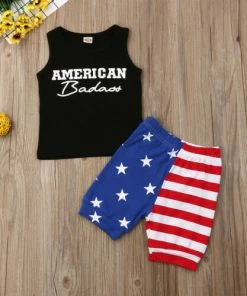 Onlineamericanstore Kids Clothing Pudcoco 2019 Summer 4th Of July Toddler Baby Boys Kids Casual Clothes T-shirt Tops+Pants Shorts Outfits Holiday Set