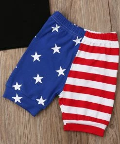 Onlineamericanstore Kids Clothing Pudcoco 2019 Summer 4th Of July Toddler Baby Boys Kids Casual Clothes T-shirt Tops+Pants Shorts Outfits Holiday Set