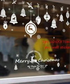 The American Store QIFU Christmas Tree Decorations Window Sticker Christmas Decoration For Home Xmas Decor Merry Christmas 2018 Happy New Year 2019