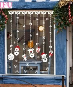 The American Store QIFU Christmas Tree Decorations Window Sticker Christmas Decoration For Home Xmas Decor Merry Christmas 2018 Happy New Year 2019