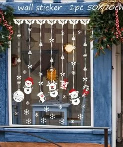 The American Store QIFU Christmas Tree Decorations Window Sticker Christmas Decoration For Home Xmas Decor Merry Christmas 2018 Happy New Year 2019