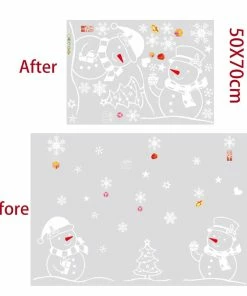 The American Store QIFU Christmas Tree Decorations Window Sticker Christmas Decoration For Home Xmas Decor Merry Christmas 2018 Happy New Year 2019