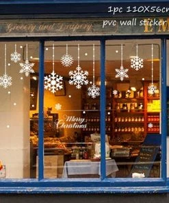 The American Store QIFU Christmas Tree Decorations Window Sticker Christmas Decoration For Home Xmas Decor Merry Christmas 2018 Happy New Year 2019