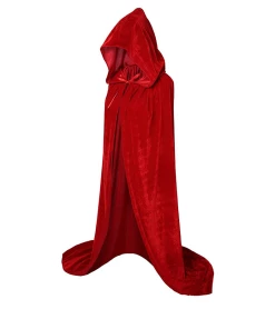 Shop4496038 Store Halloween Costumes For Women Men Fancy Cloak Velvet Hooded Adult Witch Long Purple Green Red Black Halloween Cloaks Hood Capes