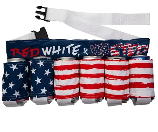 The American Store USA Americana Themed Beverage Holder Beer Belt Drink Holder Clothing Accessories 8 The American Store USA Americana Themed Beverage Holder Beer Belt Drink Holder Clothing Accessories
