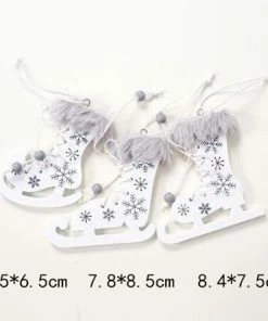 The American Store Santa Claus Deer New Year Natural Wood Christmas Tree Ornaments Pendant Hanging Gifts Xmas Decor For Home Party Decorations 2020 Christmas Ornaments