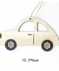 The American Store Santa Claus Deer New Year Natural Wood Christmas Tree Ornaments Pendant Hanging Gifts Xmas Decor For Home Party Decorations 2020 Christmas Ornaments