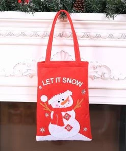 Ur Cabinet Store Santa Claus Kids Candy Present Bags Handbag Pouch Wedding Sack Gift Bag New Arrival Dropshipping Christmas Gift Bag Collection