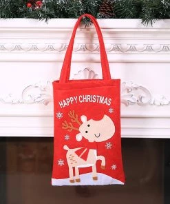 Ur Cabinet Store Santa Claus Kids Candy Present Bags Handbag Pouch Wedding Sack Gift Bag New Arrival Dropshipping Christmas Gift Bag Collection