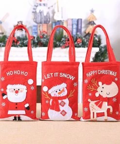 Ur Cabinet Store Santa Claus Kids Candy Present Bags Handbag Pouch Wedding Sack Gift Bag New Arrival Dropshipping Christmas Gift Bag Collection