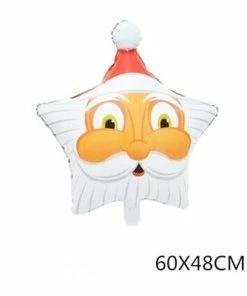 Party Balloon Santa Claus Foil Balloons Merry Christmas Party Decoration Helium Balloon Christmas Tree Big Inflatable Toy Xmas Candy Cane Star