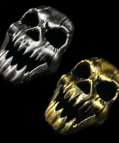 C-reative Life Store Scary Ghost Skull Skeleton Mask Antique Fangs Skull Mask Halloween Cosplay Creative Party