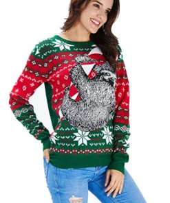 Online American Store Winter Christmas Sweater Men Women Warm Printed Knitted Jumper Top Couple Lovers Xmas Pullover Casual Loose Ladies Male Sweaters