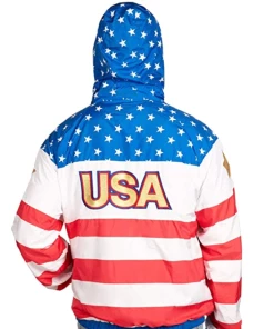 Online American Store Mens Clothing Tipsy Elves Red, White And Blue Retro Styled Windbreaker Jackets For Summer, July 4th And Festivals
