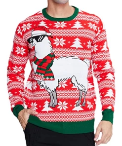 Online American Store Winter Christmas Sweater Men Women Warm Printed Knitted Jumper Top Couple Lovers Xmas Pullover Casual Loose Ladies Male Sweaters