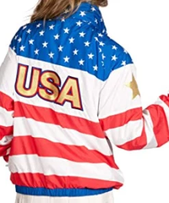 Online American Store Mens Clothing Tipsy Elves Red, White And Blue Retro Styled Windbreaker Jackets For Summer, July 4th And Festivals