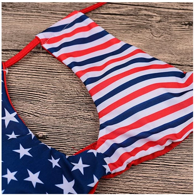 Online American Store Women Clothing Aihihe Women's Two Pieces Bikini Set Swimsuit American USA Flag Halter Top Triangle Bottom Bathing Suit Beachwear 7 Online American Store Women Clothing Aihihe Women's Two Pieces Bikini Set Swimsuit American USA Flag Halter Top Triangle Bottom Bathing Suit Beachwear