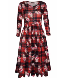 Zan Apparel Store CALOFE 2018 Autumn Women Christmas Dress 5XL Plus Size New Year Festival Large Size Long Sleeve Tree Casual Vintage Winter Dress Christmas Women Clothing 7 Zan Apparel Store CALOFE 2018 Autumn Women Christmas Dress 5XL Plus Size New Year Festival Large Size Long Sleeve Tree Casual Vintage Winter Dress Christmas Women Clothing