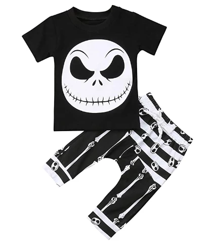 Baby & Children's Clothes Store Halloween Kids Costumes New Halloween Skull Clothes Set Baby Boy Cotton T-shirt Top Harem Pant Black&White Infant Outfit Children Tracksuit Set 13 Baby & Children's Clothes Store Halloween Kids Costumes New Halloween Skull Clothes Set Baby Boy Cotton T-shirt Top Harem Pant Black&White Infant Outfit Children Tracksuit Set