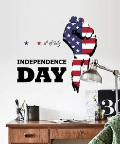 Online American Store Self-Adhesive Wall Sticker 4th Of July Removable Sticker PVC Wall Decal For Independence Day Family Shopping Mall Decoration 11 Online American Store Self-Adhesive Wall Sticker 4th Of July Removable Sticker PVC Wall Decal For Independence Day Family Shopping Mall Decoration