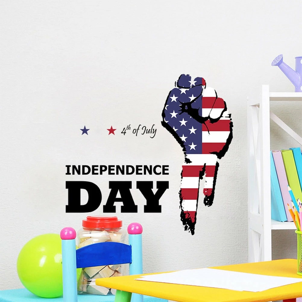 Online American Store Self-Adhesive Wall Sticker 4th Of July Removable Sticker PVC Wall Decal For Independence Day Family Shopping Mall Decoration 7 Online American Store Self-Adhesive Wall Sticker 4th Of July Removable Sticker PVC Wall Decal For Independence Day Family Shopping Mall Decoration