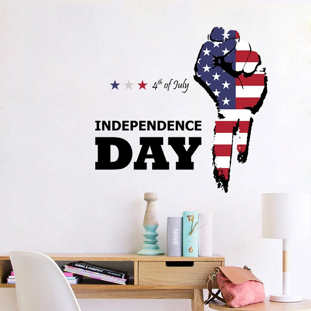 Online American Store Self-Adhesive Wall Sticker 4th Of July Removable Sticker PVC Wall Decal For Independence Day Family Shopping Mall Decoration 5 Online American Store Self-Adhesive Wall Sticker 4th Of July Removable Sticker PVC Wall Decal For Independence Day Family Shopping Mall Decoration