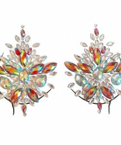 The American Store Shellhard 12 Styles Adhesive Sticky Gems Sticker Makeup Face Boob Jewel Crystal Festival Gems Party Makeup Stickers For Body Art Halloween Temporary Tekashi69 Tattoos