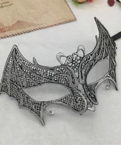 Wawots2018 Store Silver Hot Stamping Ladies Sexy Lace Masquerade Mask For Carnival Halloween Prom Half Face Ball Party Masks Cutout Eye Mask #35