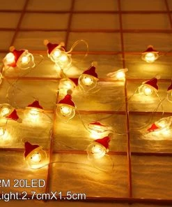 The American Store Snowman Christmas Tree LED Garland String Lights Christmas Decoration For Home 2019 Christmas Ornaments Navidad Natal New Year