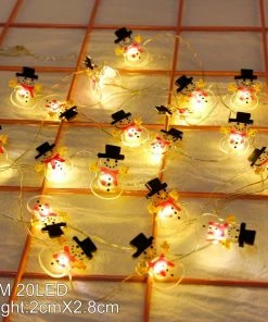 The American Store Snowman Christmas Tree LED Garland String Lights Christmas Decoration For Home 2019 Christmas Ornaments Navidad Natal New Year